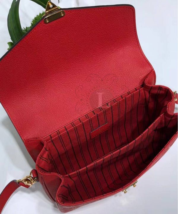 Replica Louis Vuitton Pochette Metis Empreinte Red