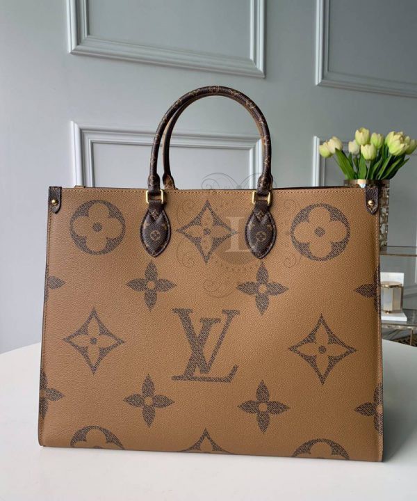 Replica Louis Vuitton Onthego Monogram Reverse Tote