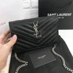 Replica YVES Saint Laurent Monogram Envelope Chain Wallet