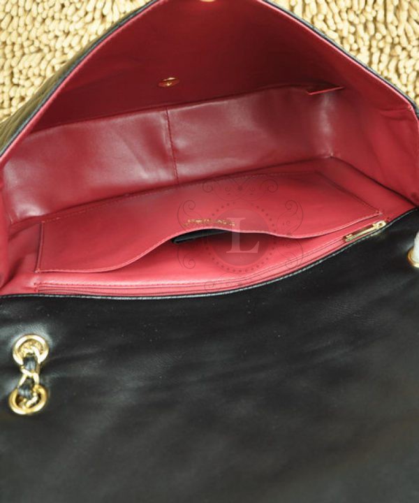 Replica Chanel 33 Maxi Flap Bag Black